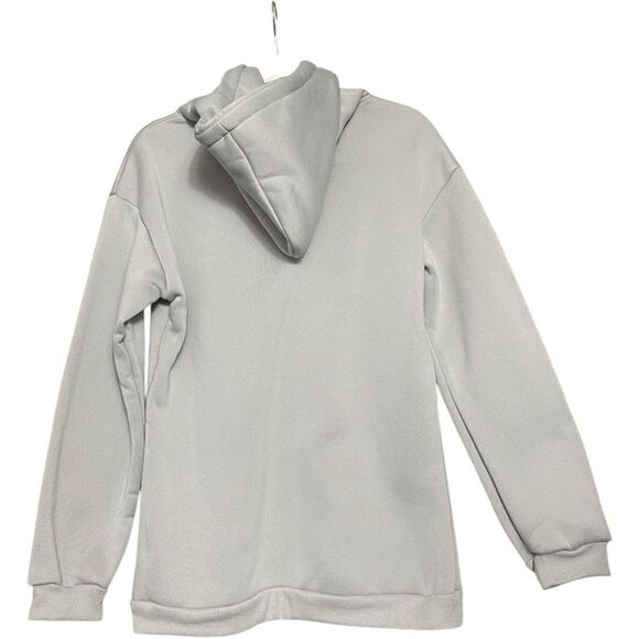 Los Angeles Gray White Hooded Pullover Sweater - Picture 3 of 6